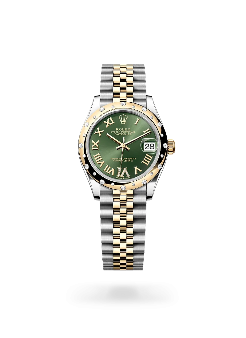 rolex datejust 31 in oystersteel yellow gold and diamonds-m278343rbr-0016-Rolex Boutique Design District