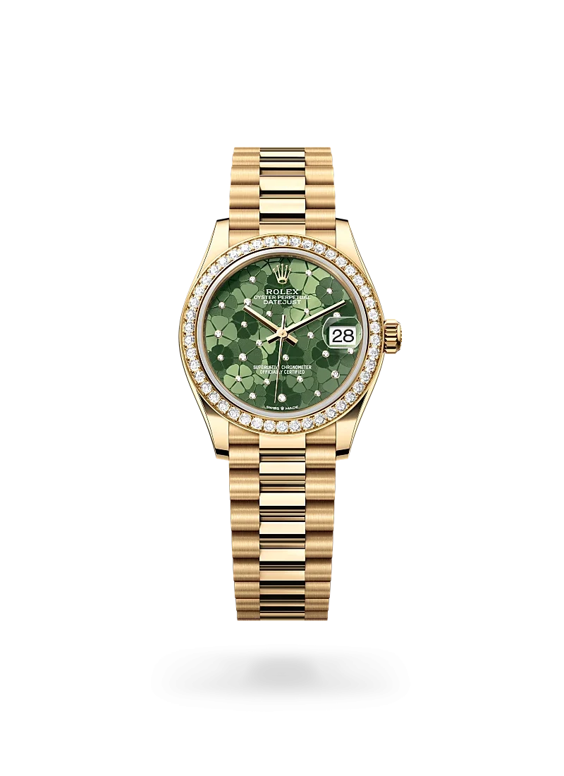 rolex datejust 31 in yellow gold and diamonds, m278288rbr-0038-Rolex Boutique Design District