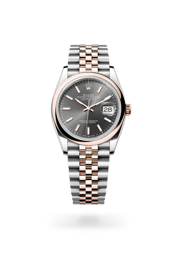 rolex datejust 36 in oystersteel and everose gold, m126201-0013-Rolex Boutique Design District