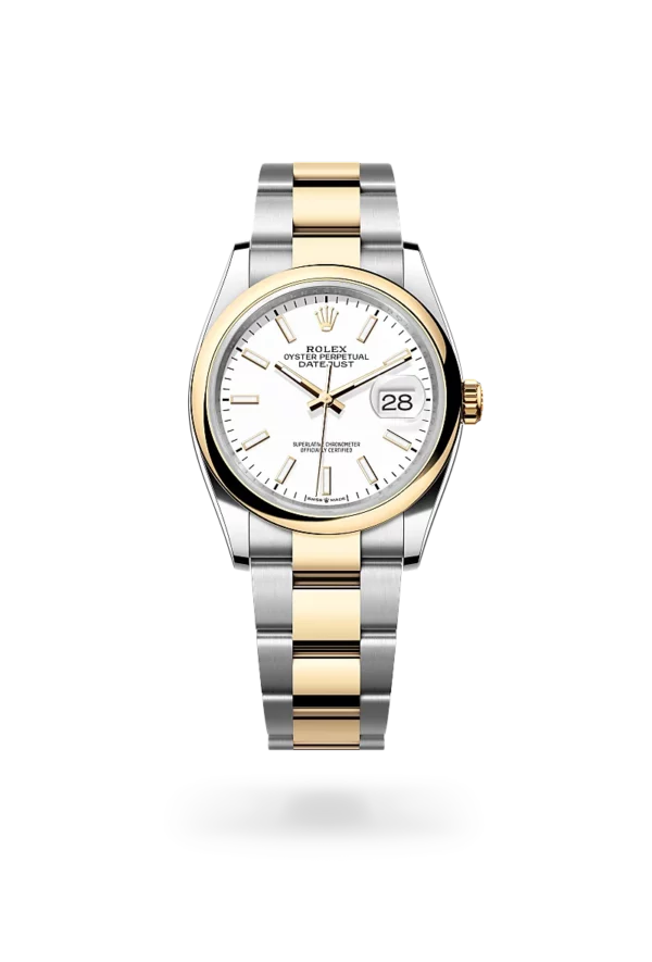 rolex datejust 36 in oystersteel and yellow gold, m126203-0020-Rolex Boutique Design District