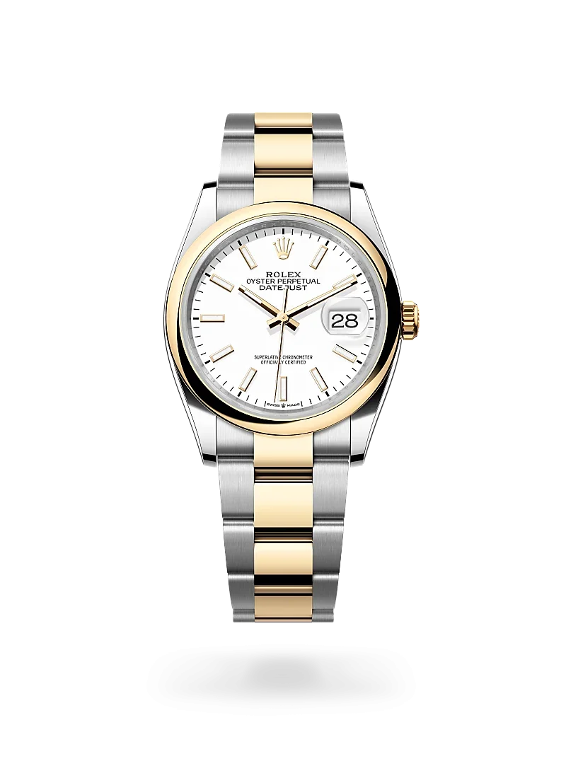 rolex datejust 36 in oystersteel and yellow gold, m126203-0020-Rolex Boutique Design District