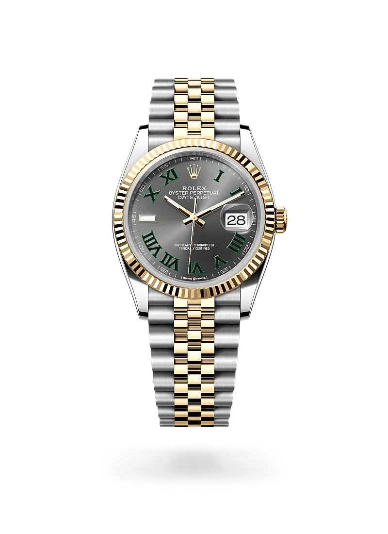 rolex datejust 36 in oystersteel and yellow gold, m126233-0035-Rolex Boutique Design District