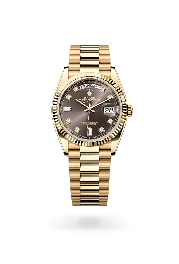 rolex day-date 36 in yellow gold, -m128238-0022 - Rolex Boutique Design District