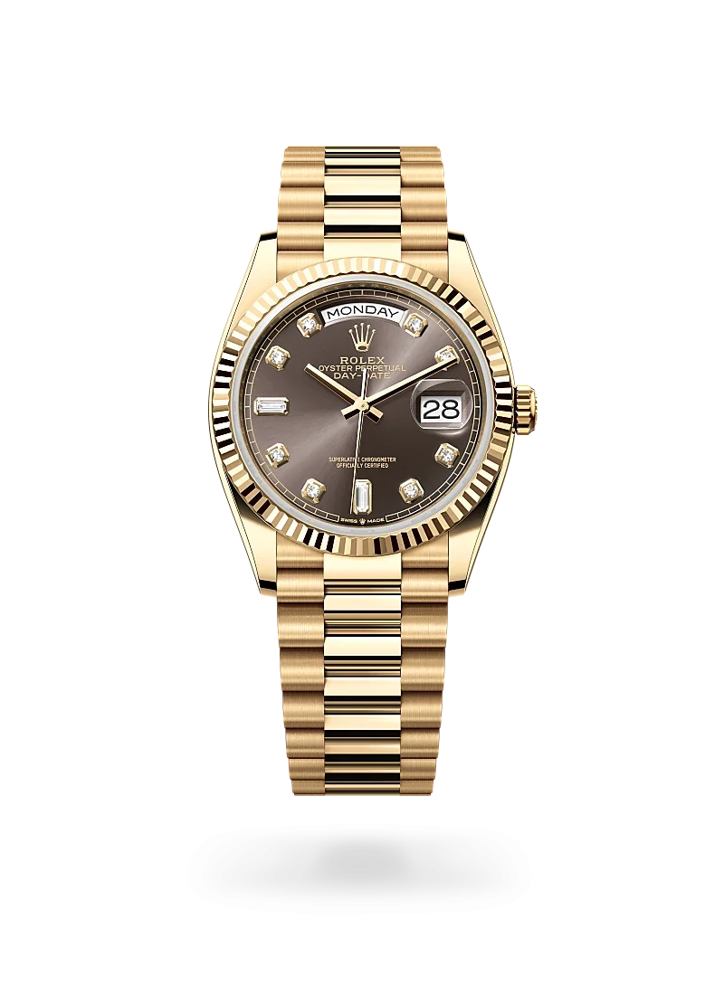 rolex day-date 36 in yellow gold, -m128238-0022 - Rolex Boutique Design District