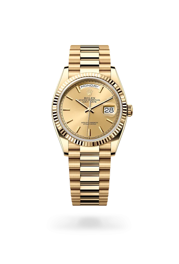 rolex day-date 36 in yellow gold, -m128238-0045 - Rolex Boutique Design District