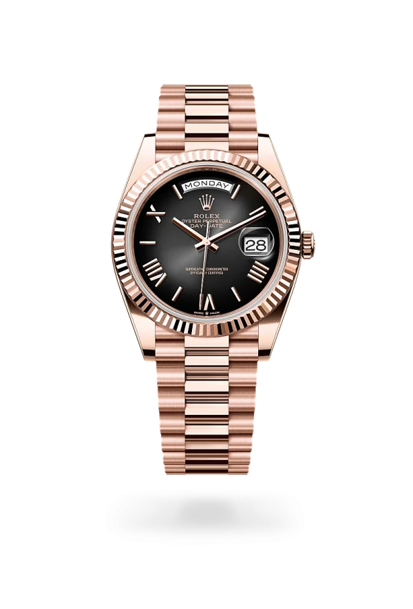 rolex day-date 40 in everose gold, -m228235-0055 - Rolex Boutique Design District