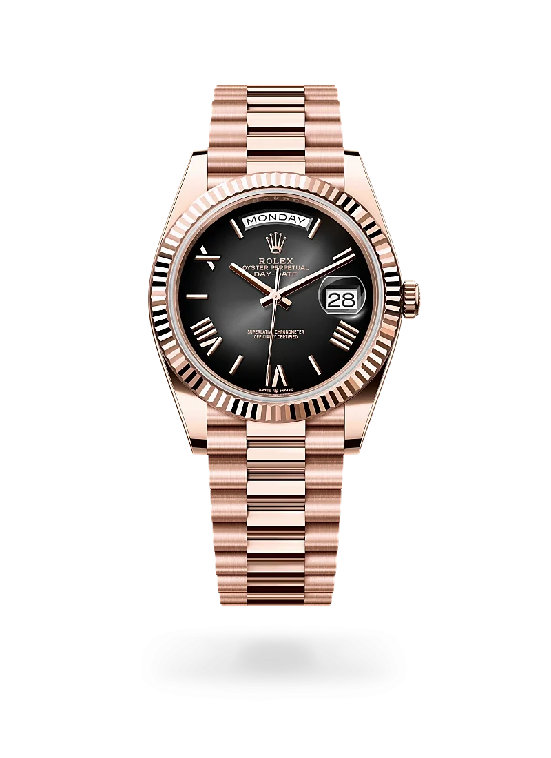 rolex day-date 40 in everose gold, -m228235-0055 - Rolex Boutique Design District