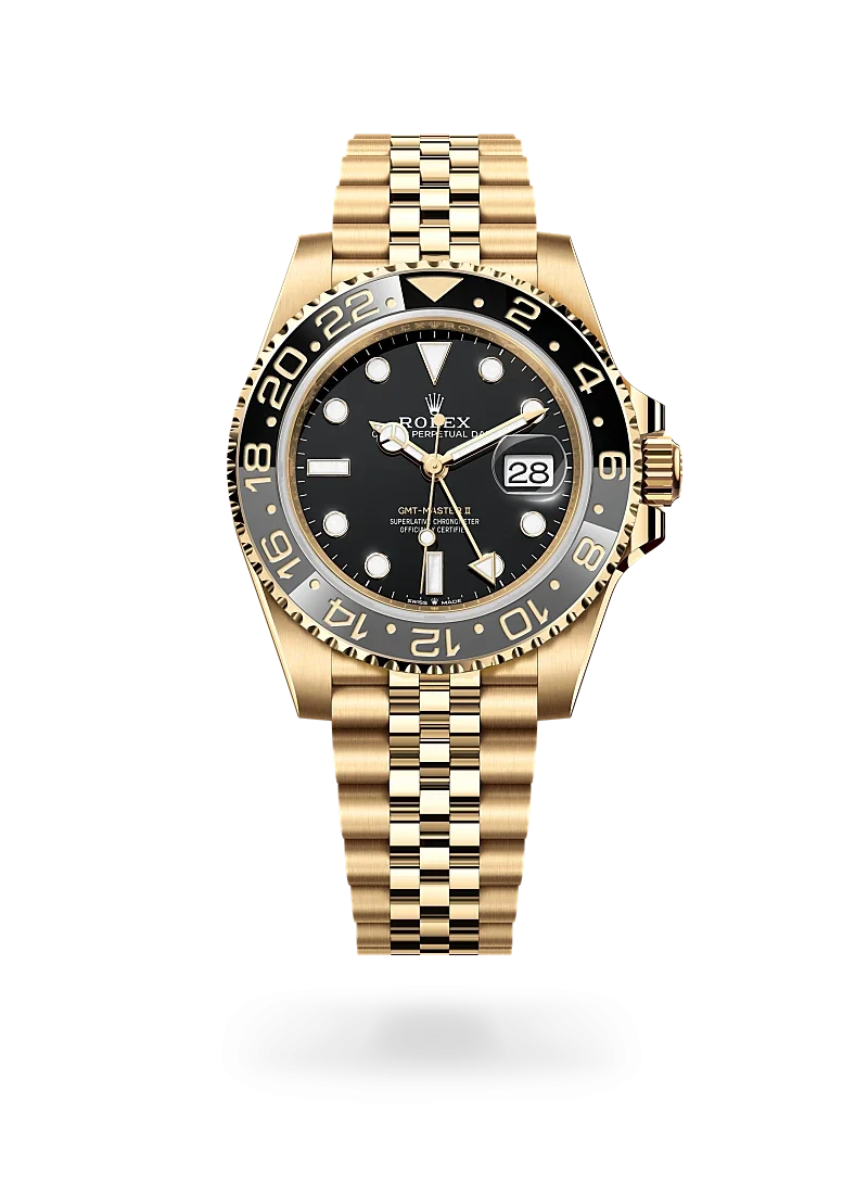 rolex gmt-master II in yellow gold, -m126718grnr-0001 - Rolex Boutique Design District