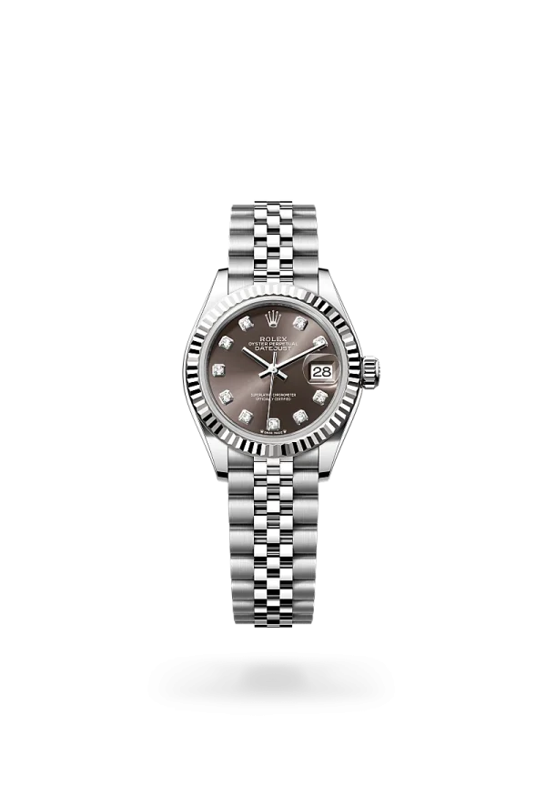 rolex lady-datejust in oystersteel and white gold, -m279174-0015 - Rolex Boutique Design District