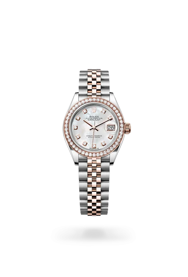 rolex lady-datejust in oystersteel everose gold, -m279381rbr-0013 - Rolex Boutique Design District