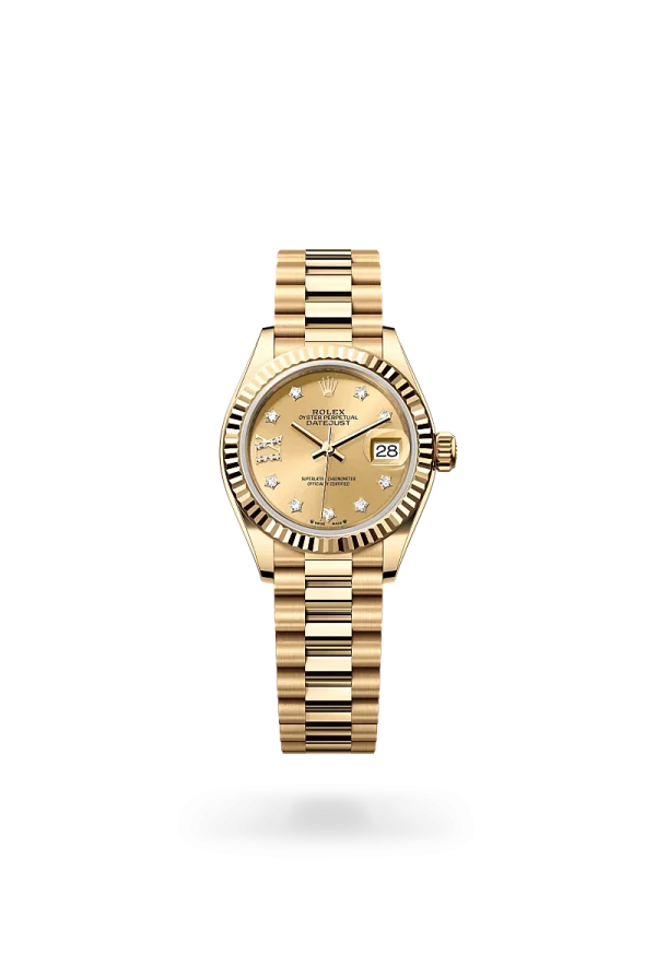 rolex lady-datejust in yellow gold, -m279178-0013 - Rolex Boutique Design District