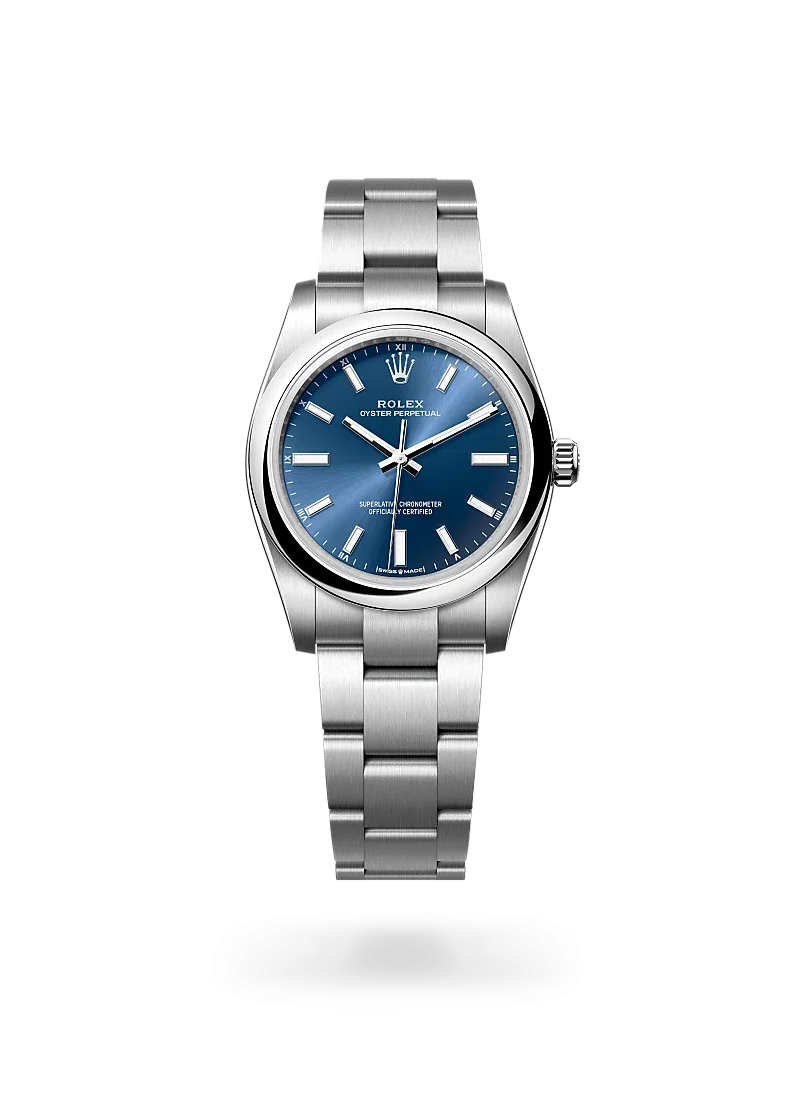 rolex oyster perpetual 34 in oystersteel, m124200-0003 - Rolex Boutique Design District