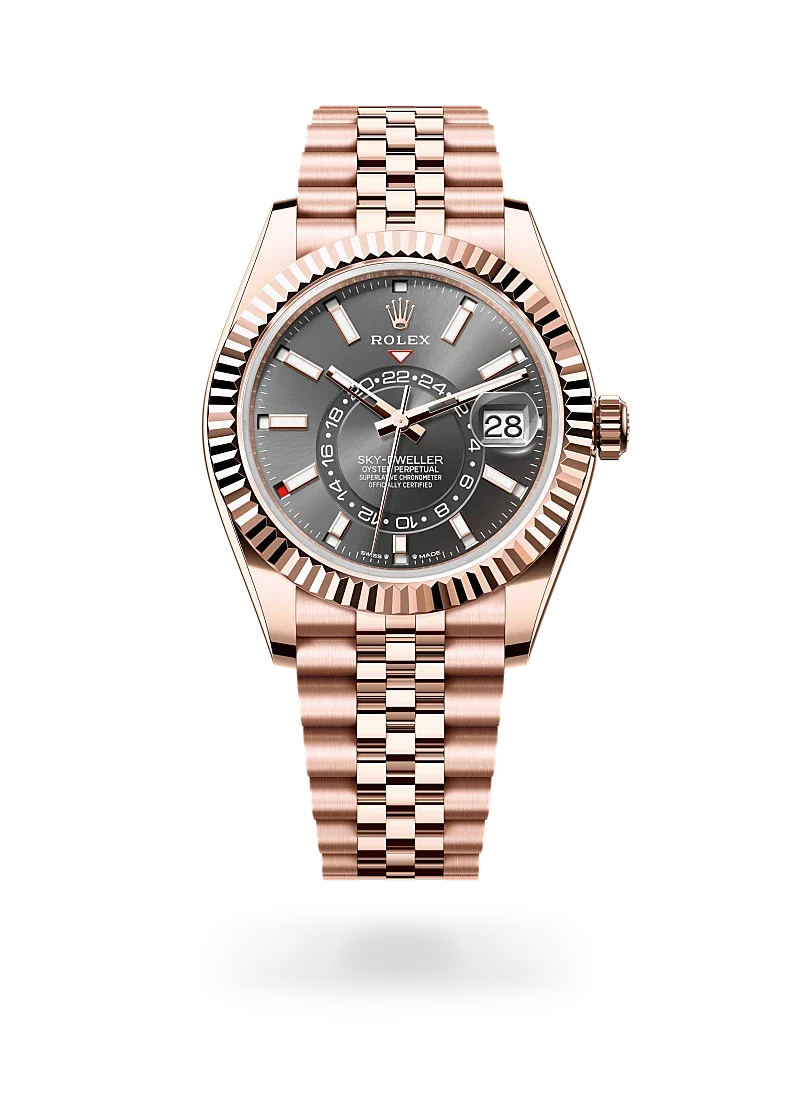 rolex sky-dweller in everose gold, m336935-0008, Rolex Boutique Design District