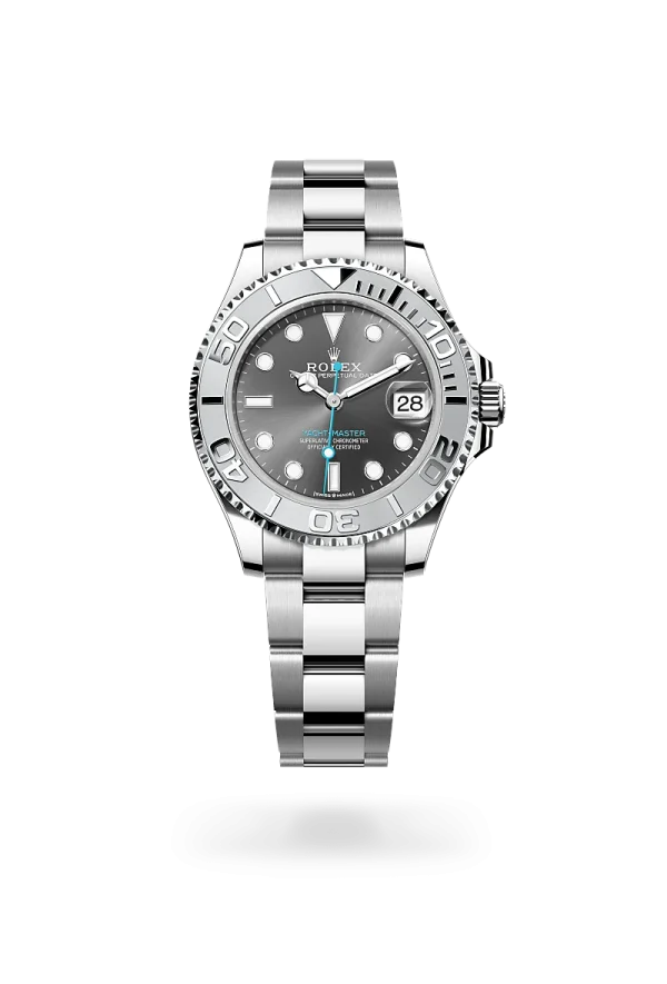 rolex yacht-master 37 in oystersteel and platinum, -m268622-0002 - Rolex Boutique Design District